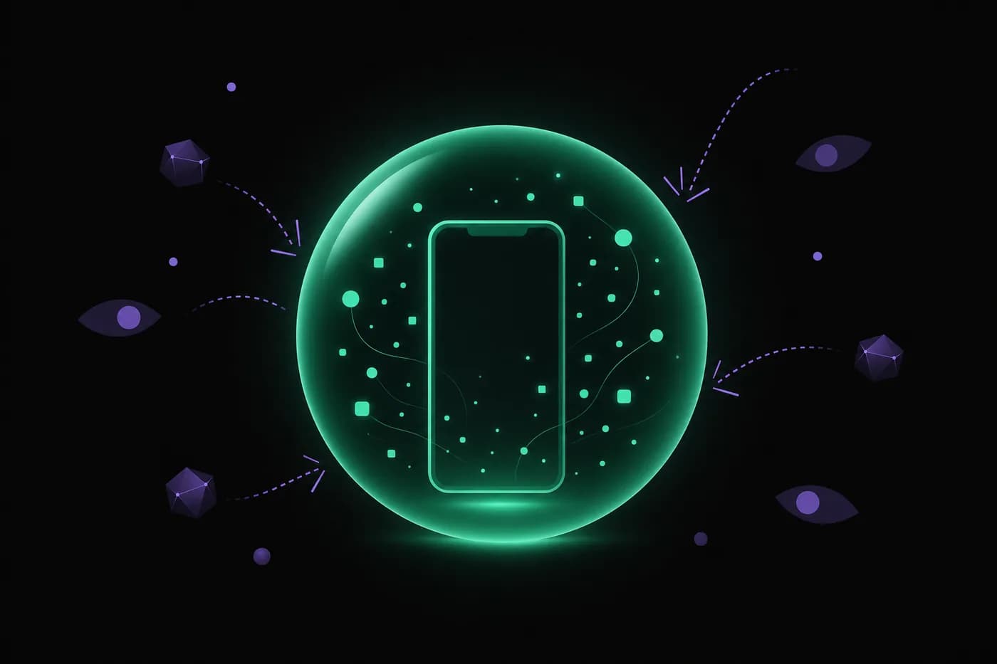 Data staying on the device while trackers are kept out